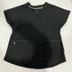 Climate right black scrub top